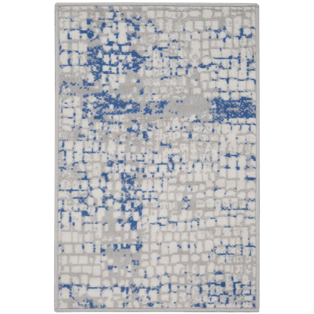 Nourison WHS07 Whimsical 2 Ft. x 3 Ft. Area Rug in Grey Blue