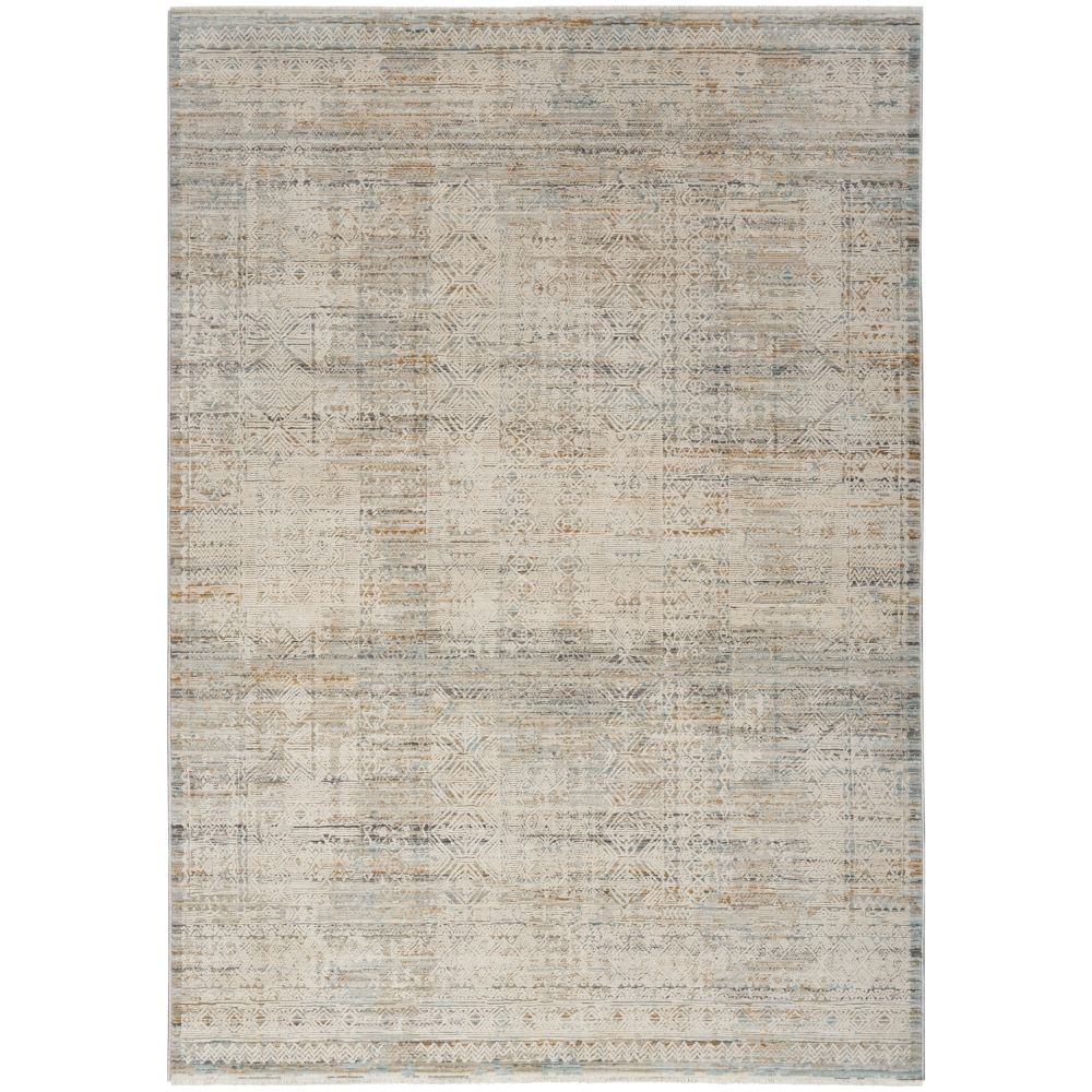 Nourison NYE06 Nyle 5 ft. 3 in. x 7 ft. 10 in. Rectangle Area Rug in Ivory Multicolor