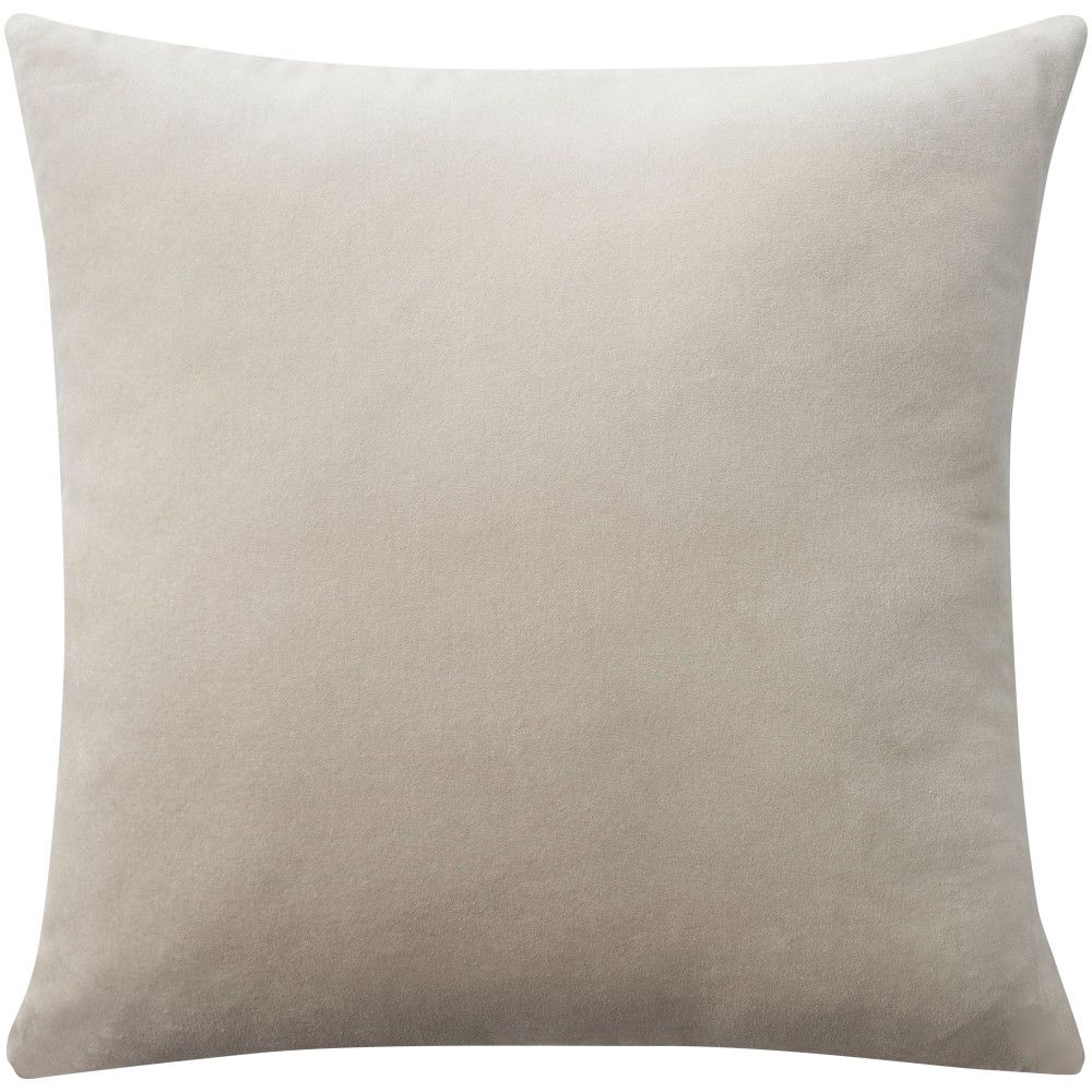 Nourison ZH103 Mina Victory Sofia Solid Revers Velvet Throw Pillows in Grey