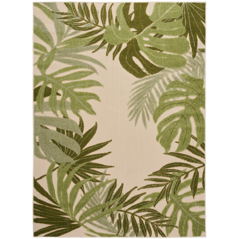 Nourison ALH40 Aloha Area Rug in Ivory Green, 5