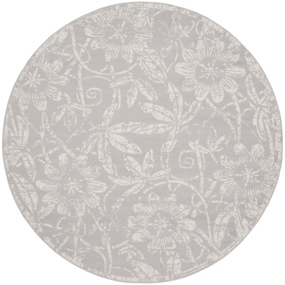 Nourison WHS05 Whimsical 8 Ft. x 8 Ft. Area Rug in Gray