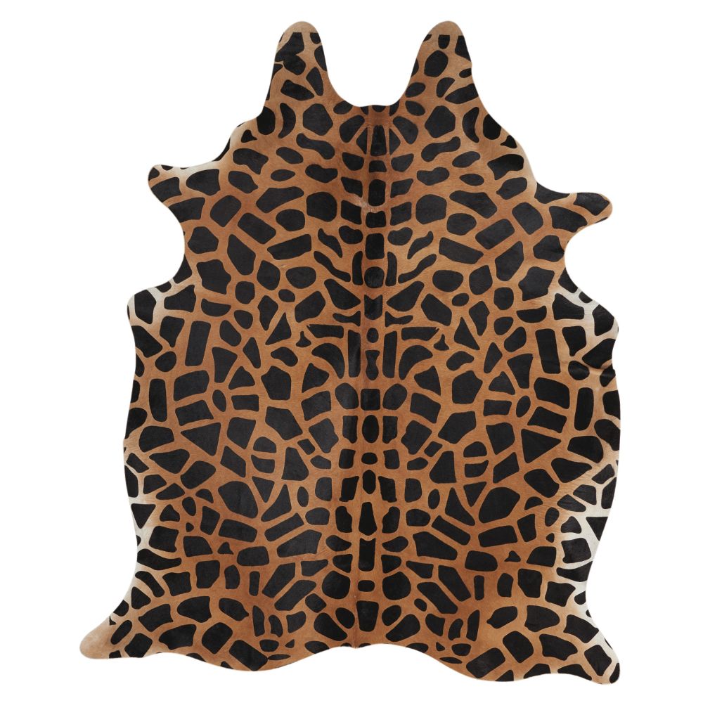 Nourison BR904 Mina Victory Giraffe Print Caramel Couture Rug in Caramel, 5