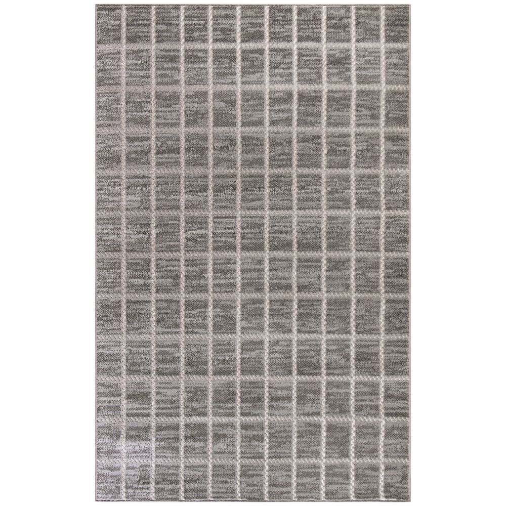 Nourison SRH05 Serenity Home Area Rug in Grey Ivory, 3