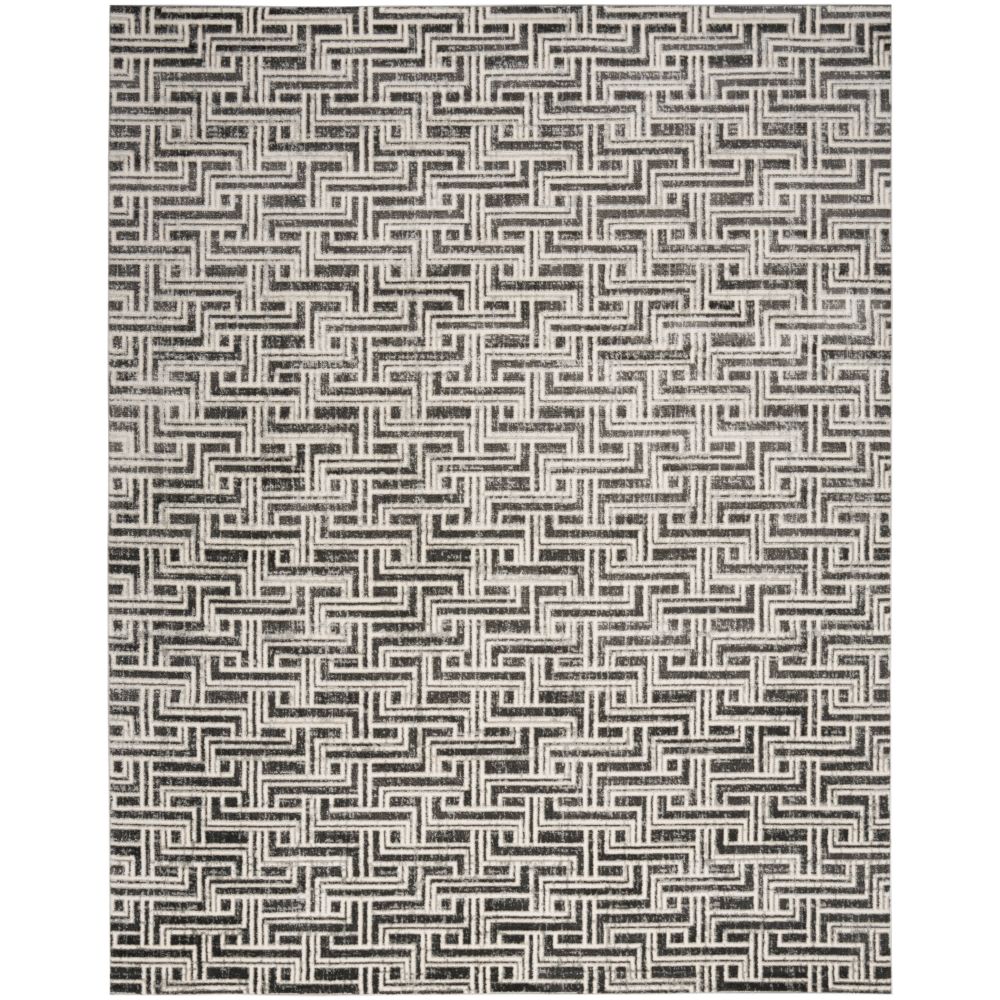 Nourison SRH04 Serenity Home Area Rug in Grey Ivory, 7