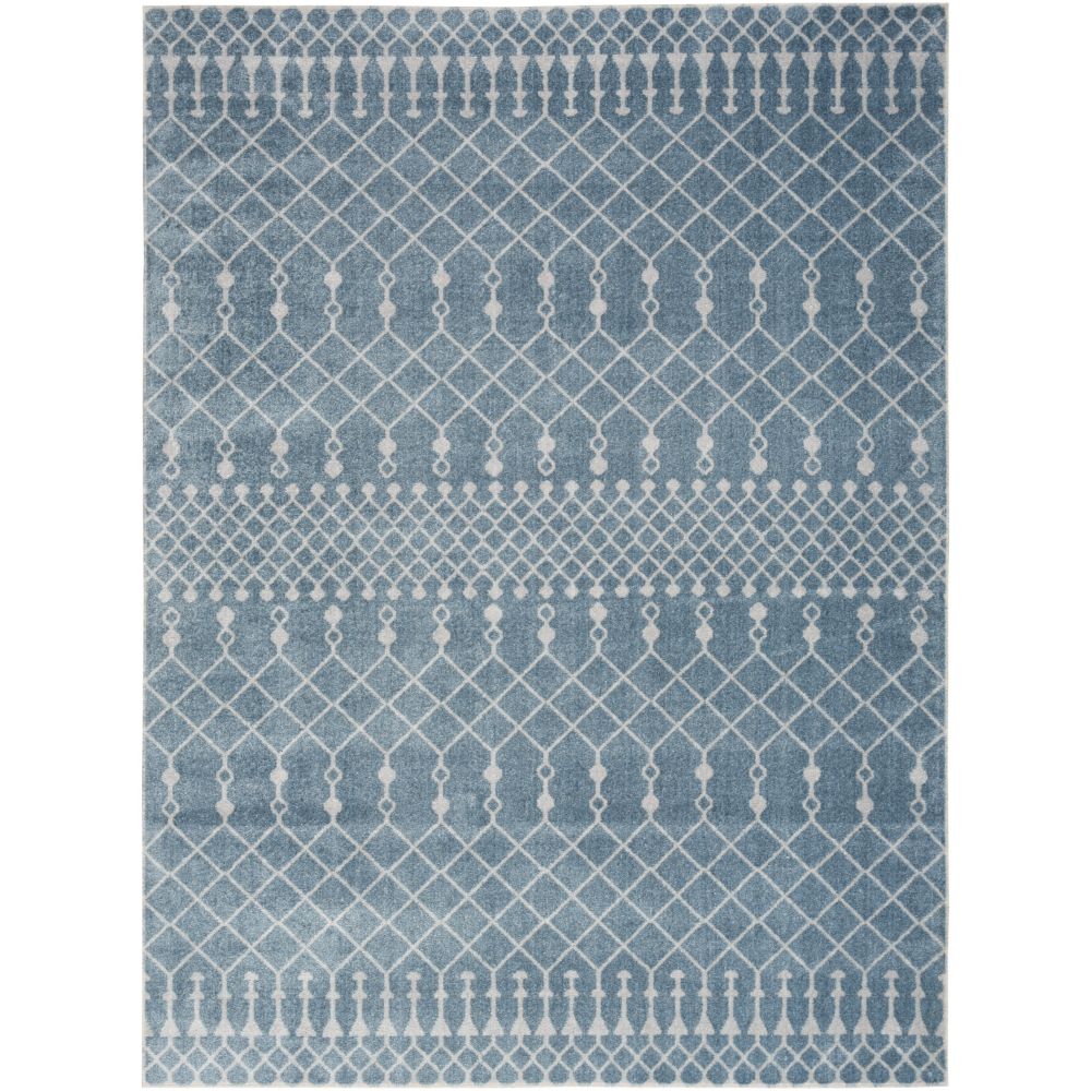 Nourison ASW10 Astra Machine Washable Area Rug in Blue, 5