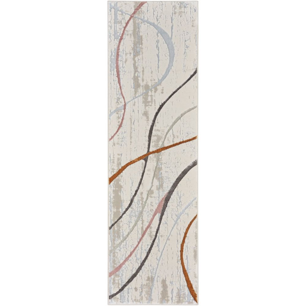 Nourison GLM01 Glam Area Rug in Ivory / Multi, 2