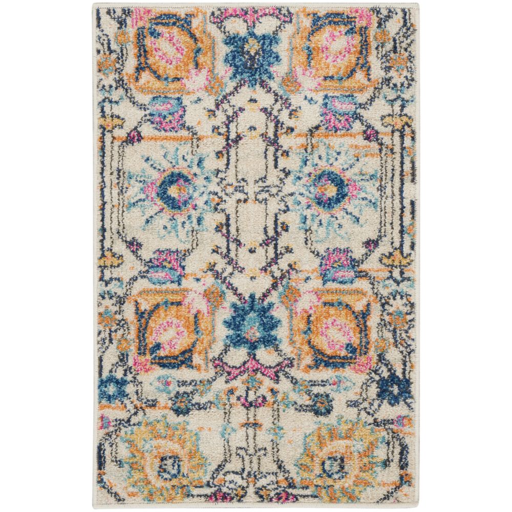Nourison PSN01 Passion 1 Ft. 10 In. x 2 Ft. 10 In. Area Rug in Ivory/Multi