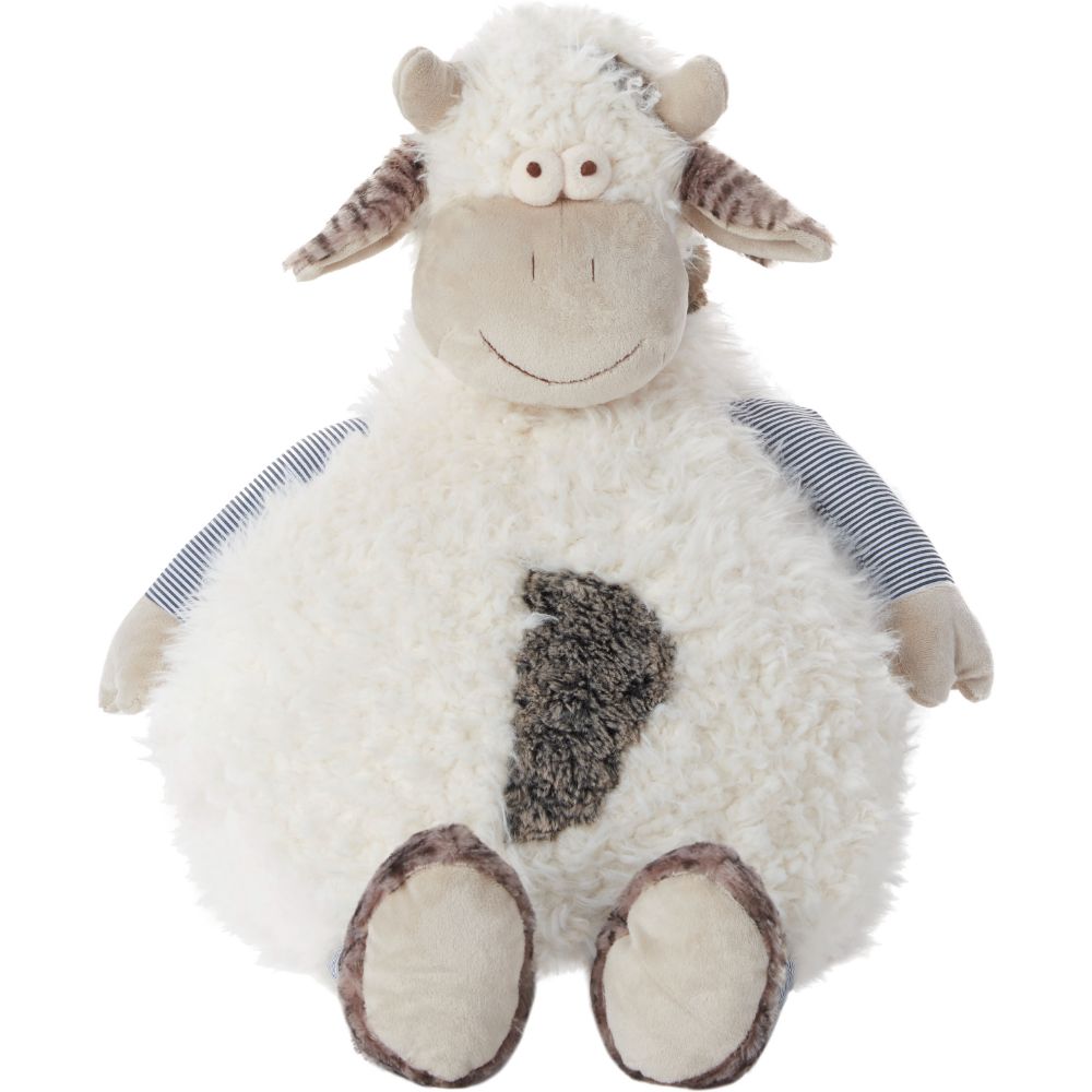 Nourison N0385 Mina Victory Plushlines Plush Cow Ivory in Ivory