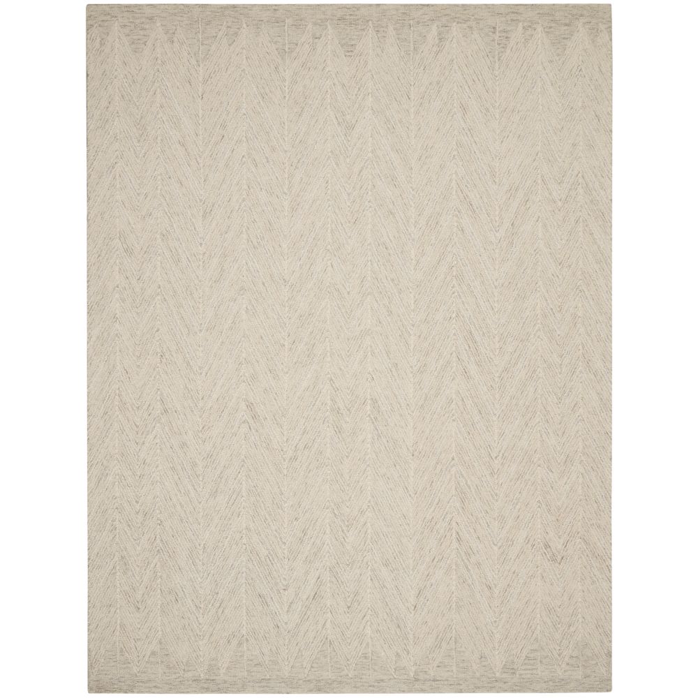Nourison LNK04 Linked 8 Ft. x 10 Ft. 6 In. Area Rug in Ivory/Gray