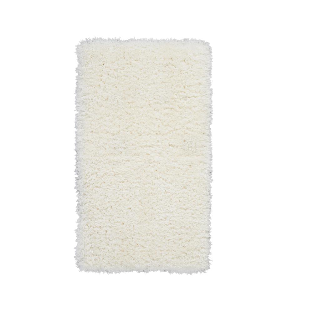 Nourison ULP01 Ultra Plush Shag 2 Ft.2 In. x 3 Ft.9 In. Indoor/Outdoor Rectangle Rug in  Ivory