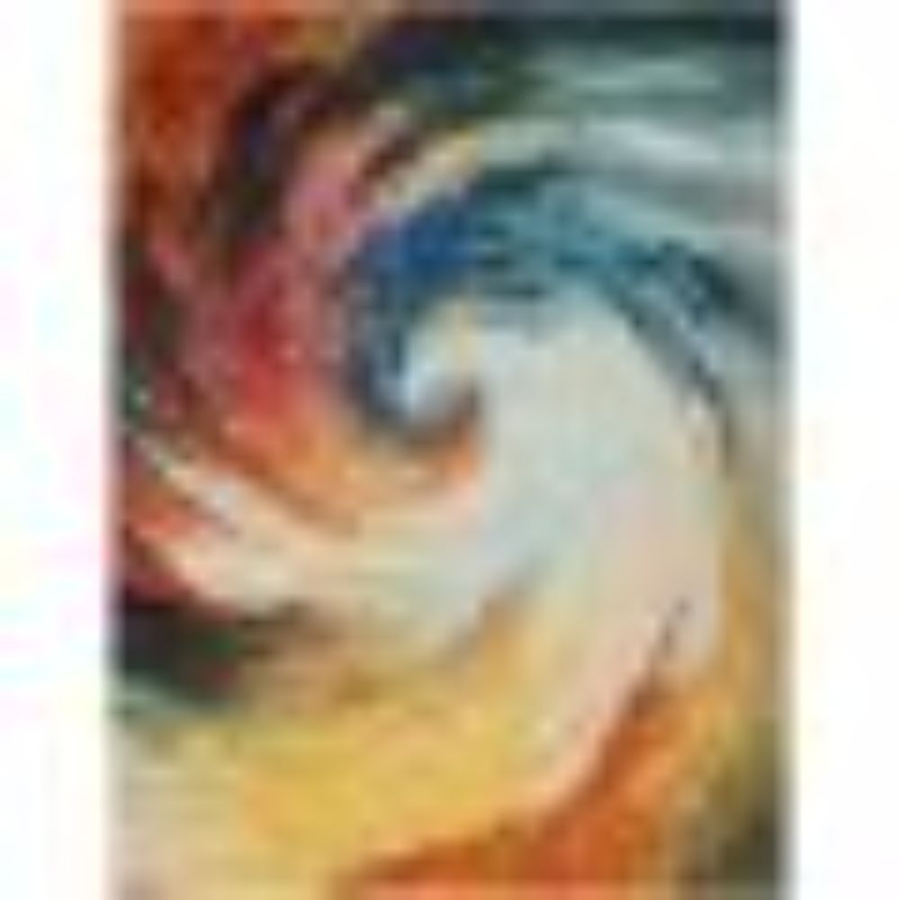 Nourison CES07 Celestial Area Rug - 6 ft. 7 in. X 9 ft. 7 in. in Wave