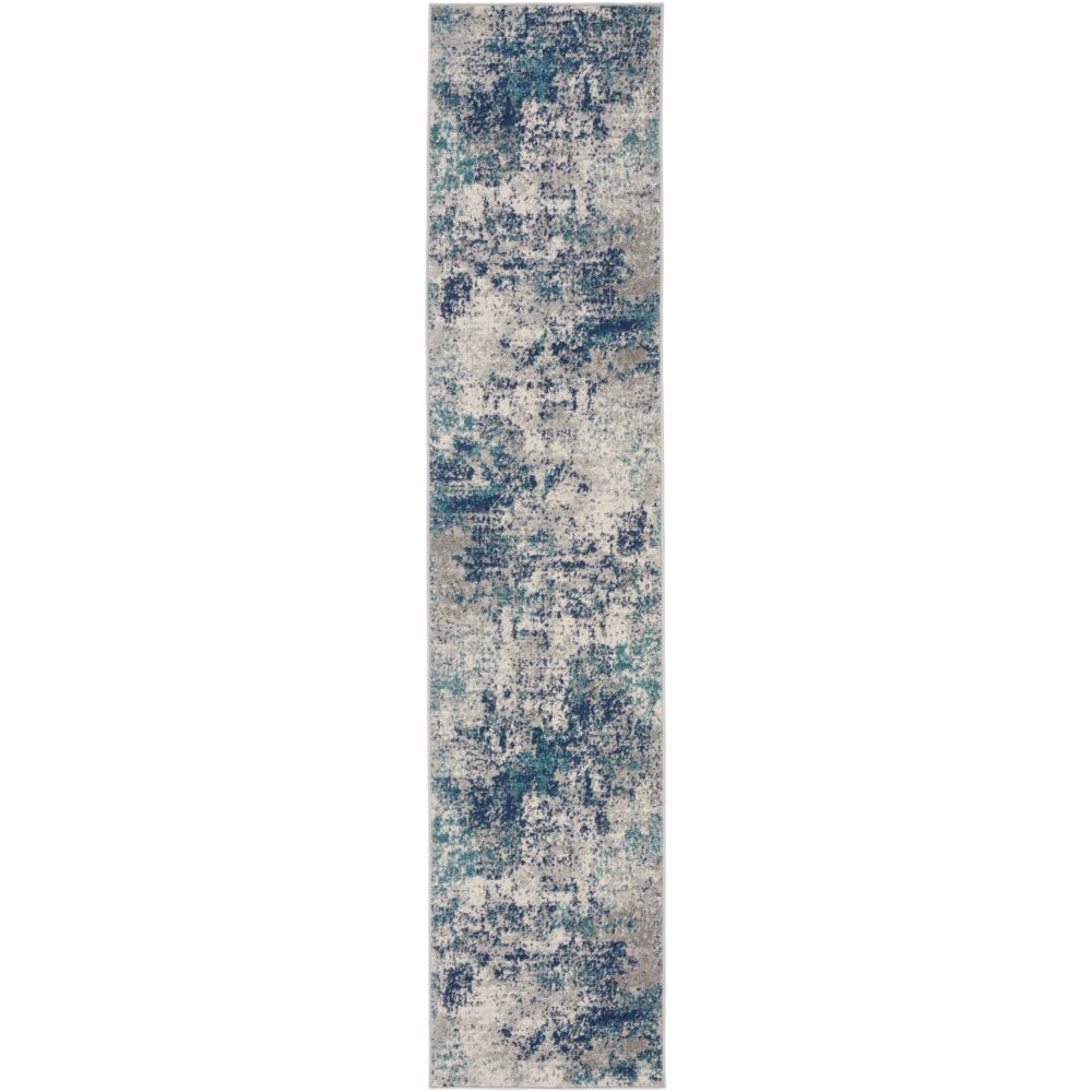 Nourison PSN36 Passion Area Rug in Ivory Teal