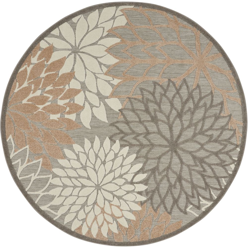 Nourison ALH05 Aloha 10 ft. Round Area Rug in Natural