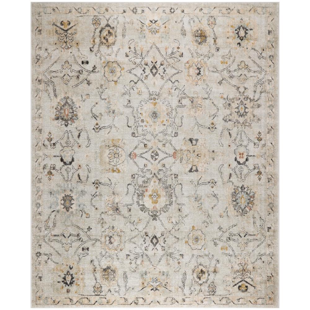 Nourison OUS01 Oushak Home Area Rug in Grey, 8