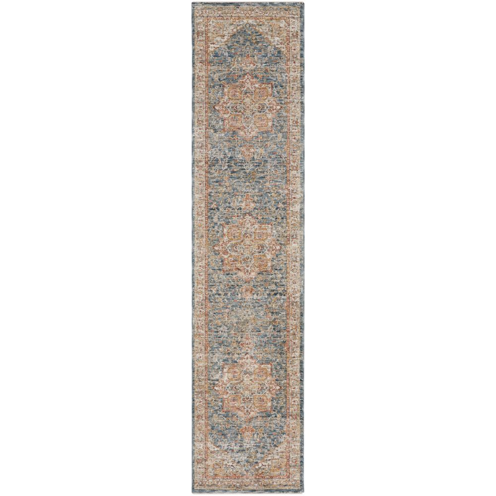 Nourison 099446901194 Petra Area Rug in Ivory Blue, 2