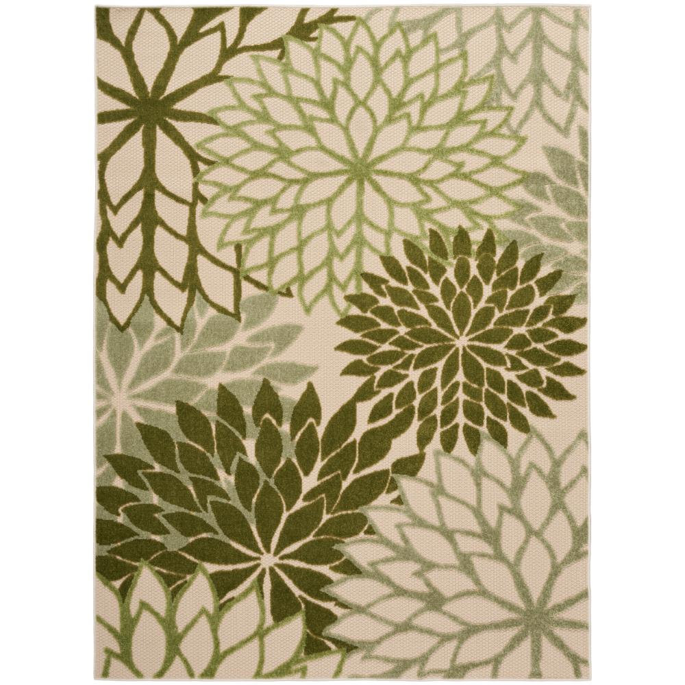 Nourison ALH05 Aloha Area Rug in Ivory Green, 5