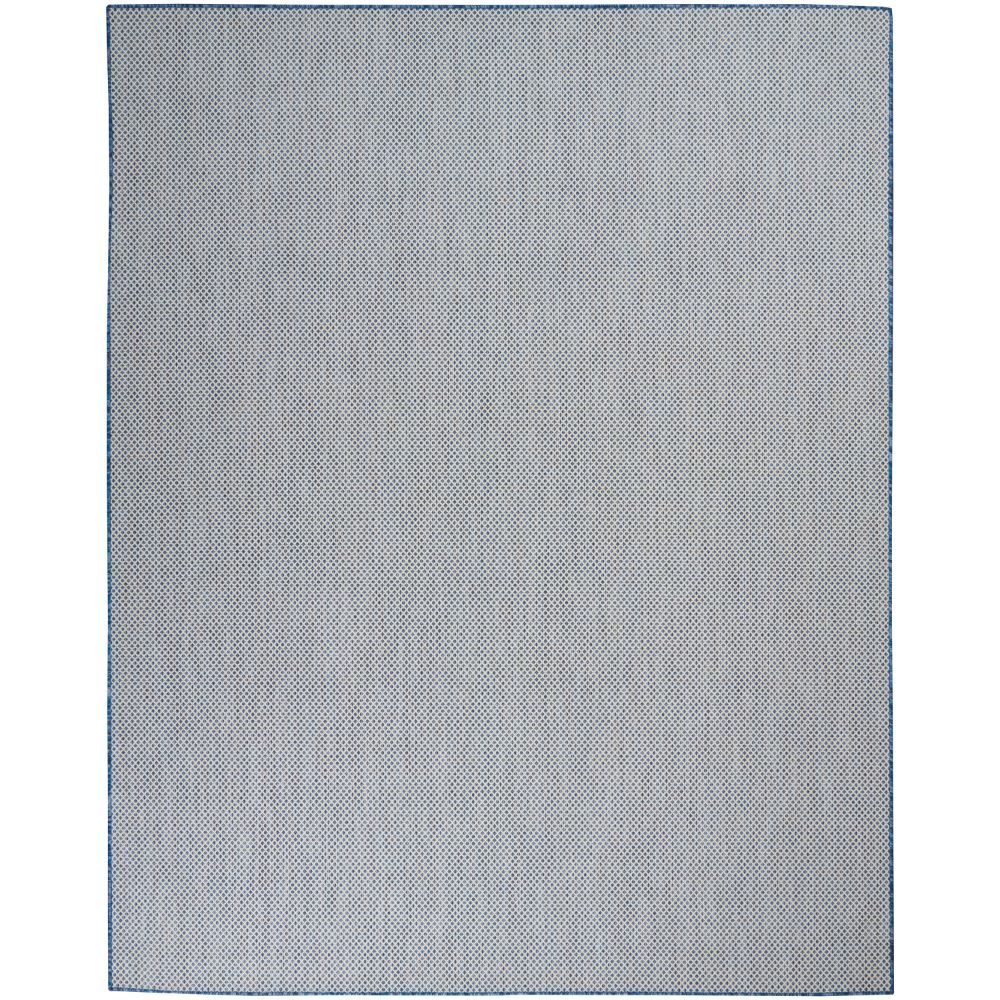 Nourison COU01 Courtyard 7 Ft. x 10 Ft. Area Rug in Ivory Blue