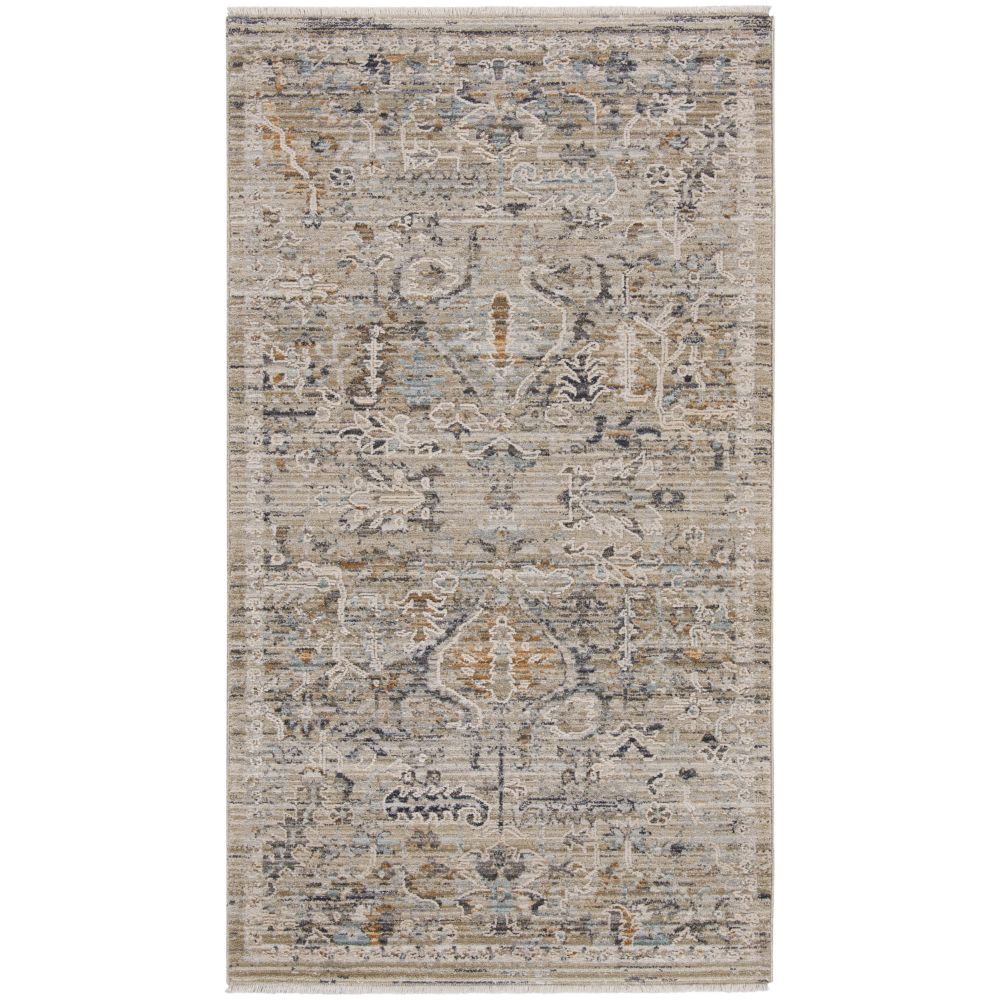Nourison NYE02 Nyle Area Rug in Ivory Taupe, 2