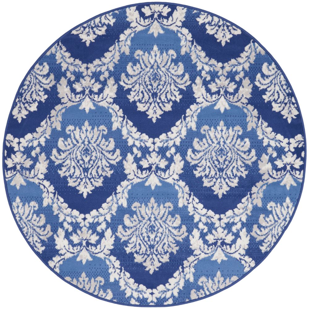 Nourison WHS01 Whimsical 5 Ft. x 5 Ft. Area Rug in Blue