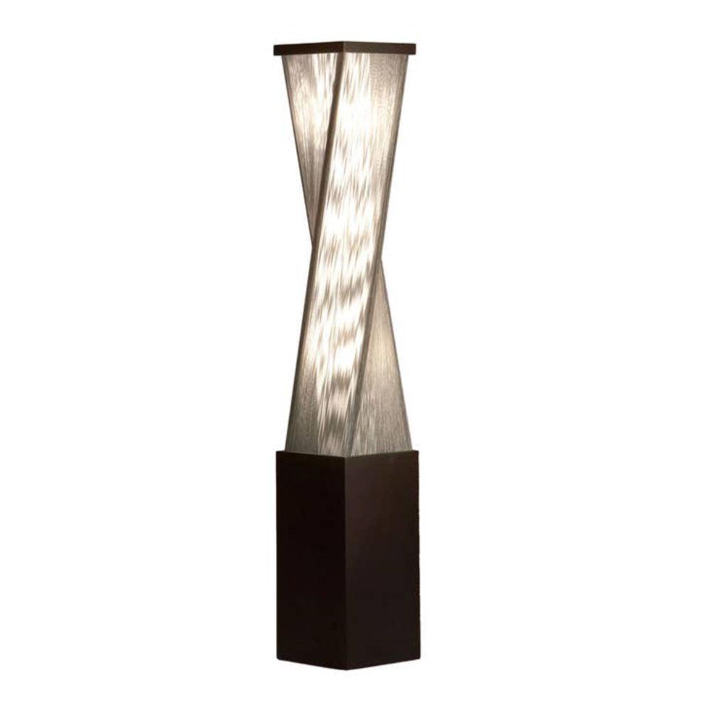 Nova Lighting 11038 Torque 54" Accent floor Lamp in Espresso and Silver String with Dimmer Switch
