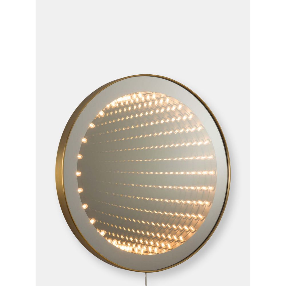 Nova Lighting 4111717BB Carnival 36" Round LED Infinity mirror, Polished Chrome 36",
