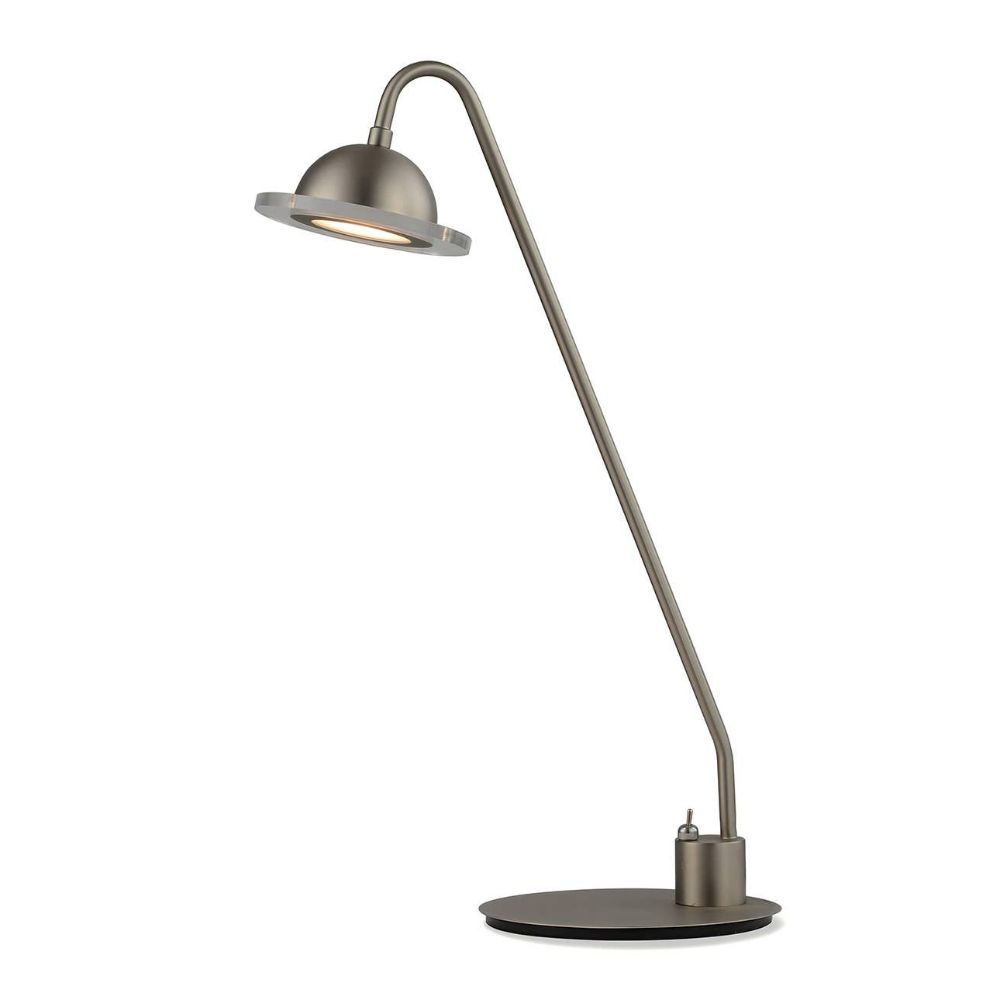 Nova Lighting 1111513SN Laurel Accent Contemporary LED Desk Lamp | Satin Nickel