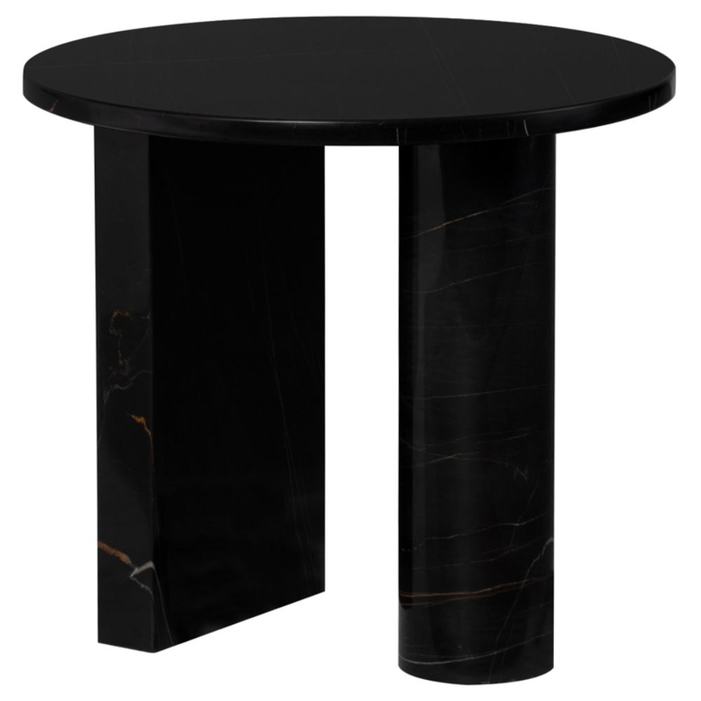 Nuevo HGMM230 Stories Side Table  - Noir Top and Noir Legs