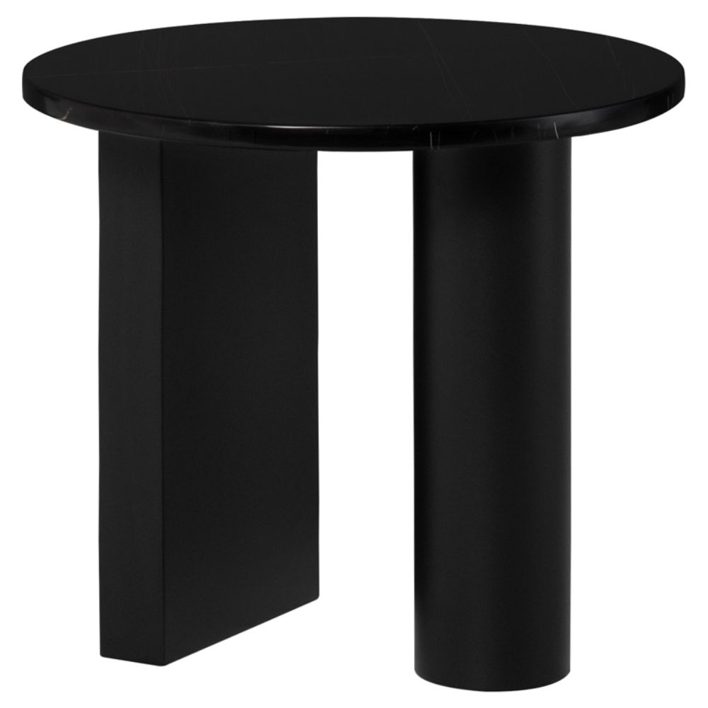 Nuevo HGMM232 Stories Side Table  - Noir Top and Black Legs
