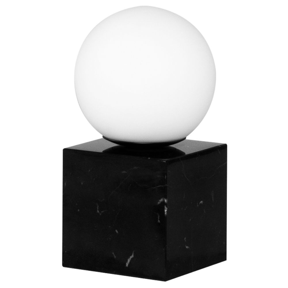 Nuevo HGSK481 Morri Table Lighting  - Noir Base and White Shade