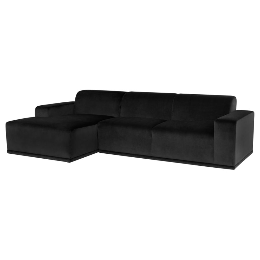 Nuevo HGSN141 Leo Sectional Sofa in Shadow Grey