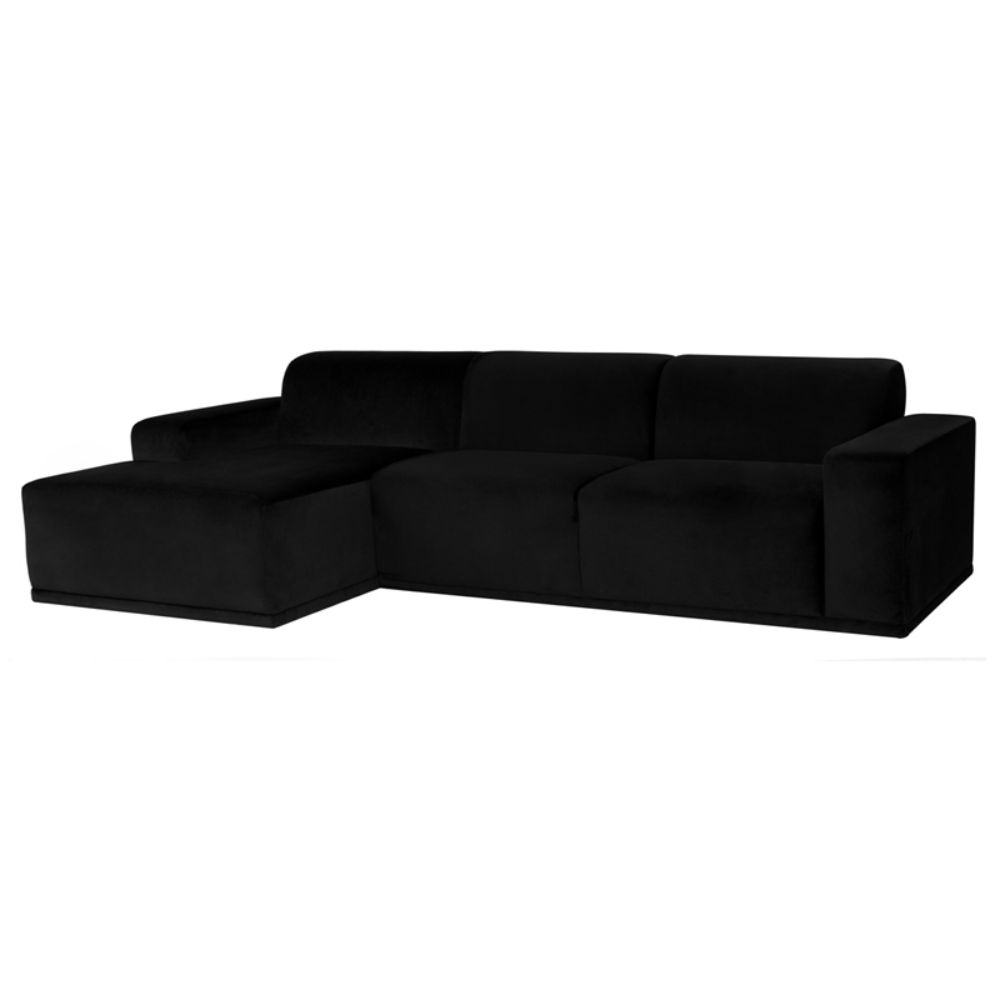 Nuevo HGSN143 Leo Sectional Sofa in Black
