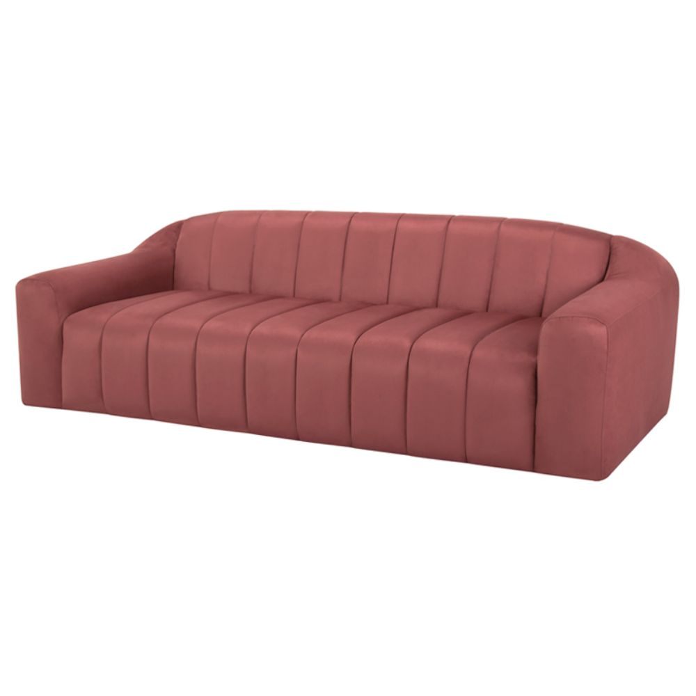 Nuevo HGSN432 Coraline Triple Seat Sofa in Chianti Microsuede