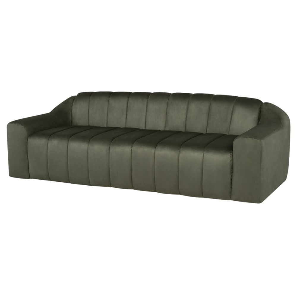 Nuevo HGSN433 Coraline Triple Seat Sofa in Sage Microsuede