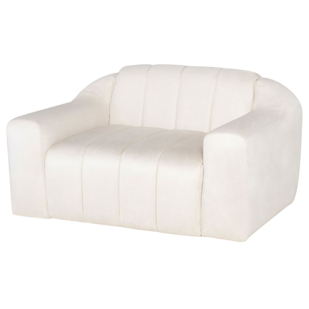 Nuevo HGSN434 Coraline Single Seat Sofa in Champagne Microsuede