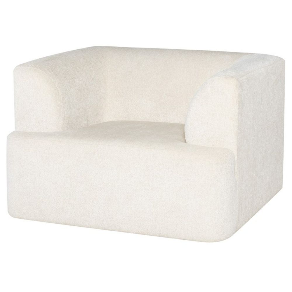Nuevo HGSN445 Isla Occasional Chair with Coconut Boucle in Matte Coconut