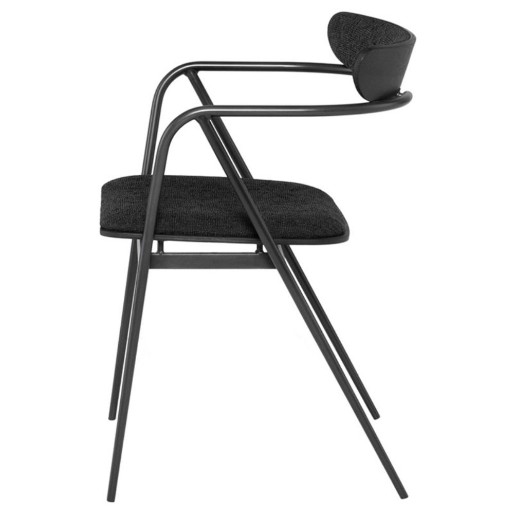 Nuevo HGSR795 Gianni Dining Chair in Activated Charcoal
