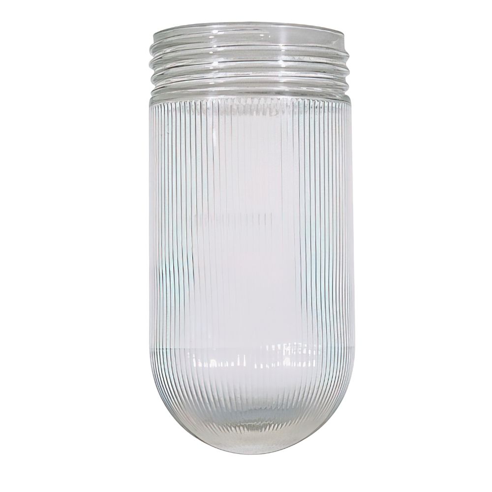Satco 50-547 Clear Ribbed Glass Jelly Jar