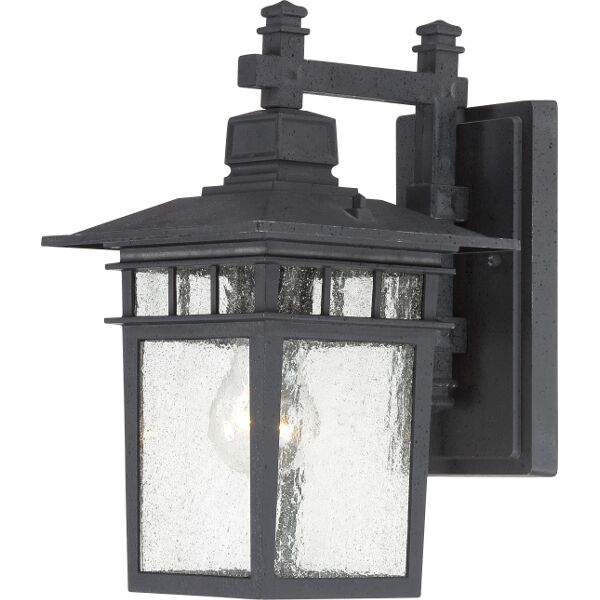 Nuvo Lighting 60/3493 Cove Neck 1 Lgt Outdoor Wall in Textured Black