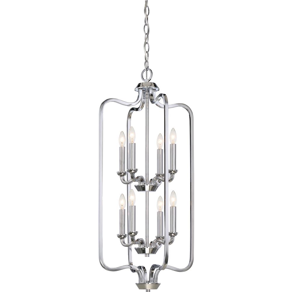Nuvo Lighting 60/5872  Willow 8 light Caged Pendant - Polished Nickel in Polished Nickel Finish