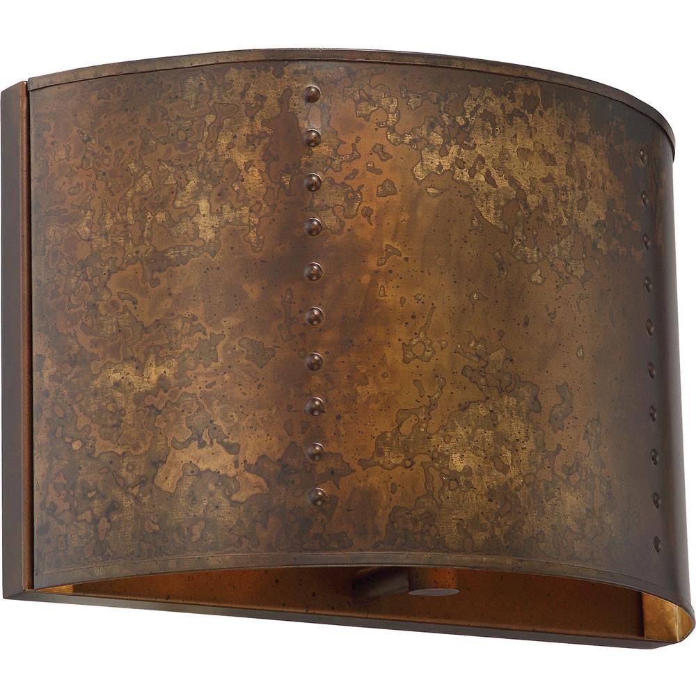 Nuvo Lighting 60/5891  Kettle - 1 Light Wall Sconce with 60w Vintage Lamp Included; Weathered Brass Finish in Weathered Brass Finish