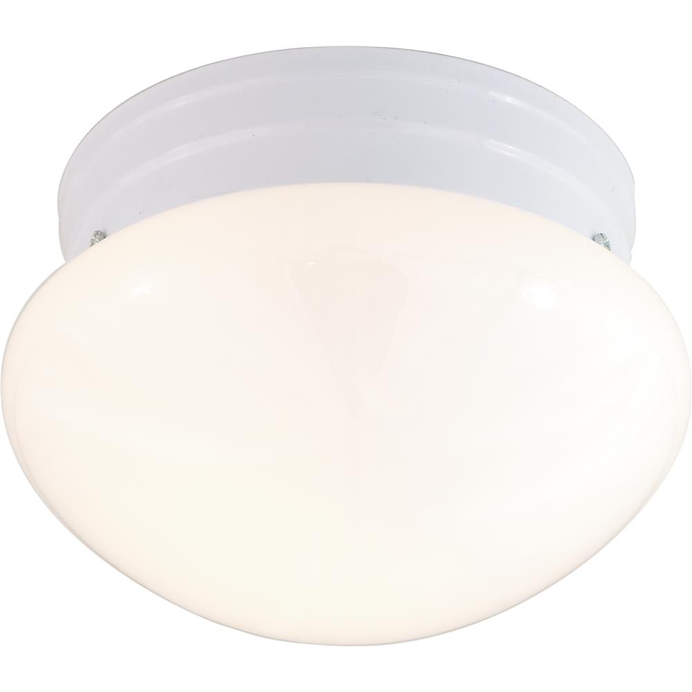Nuvo Lighting 60/6026 1 Light Small Mushroom Flush in White