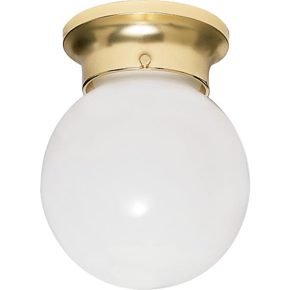 Nuvo Lighting 60/6028 1 Light 6" Ball Fixture in Polished Brass