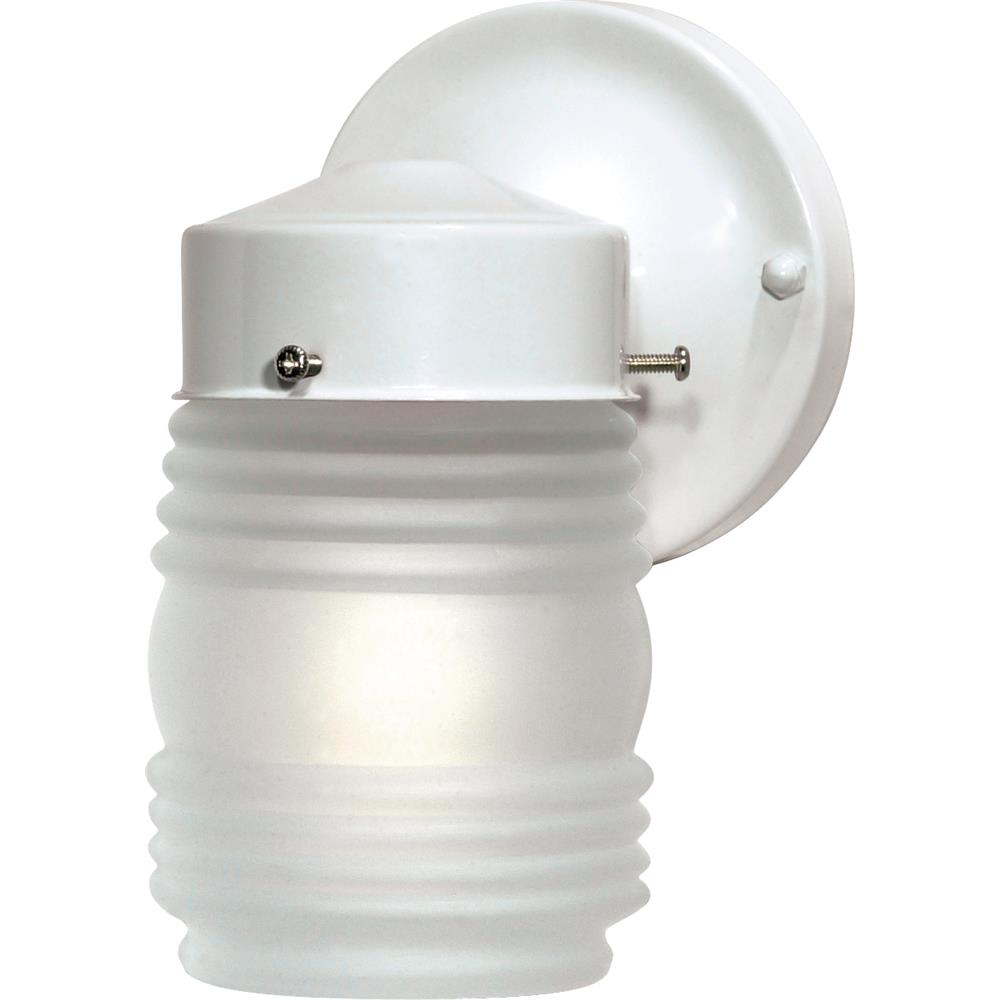Nuvo Lighting 60/6109 1 Light Outdoor Mason Jar in Gloss White