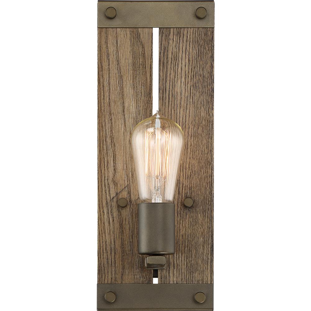Nuvo Lighting 60/6427  Winchester - 1 Light Wall Sconce; Bronze/Aged Wood Finish in Bronze Finish