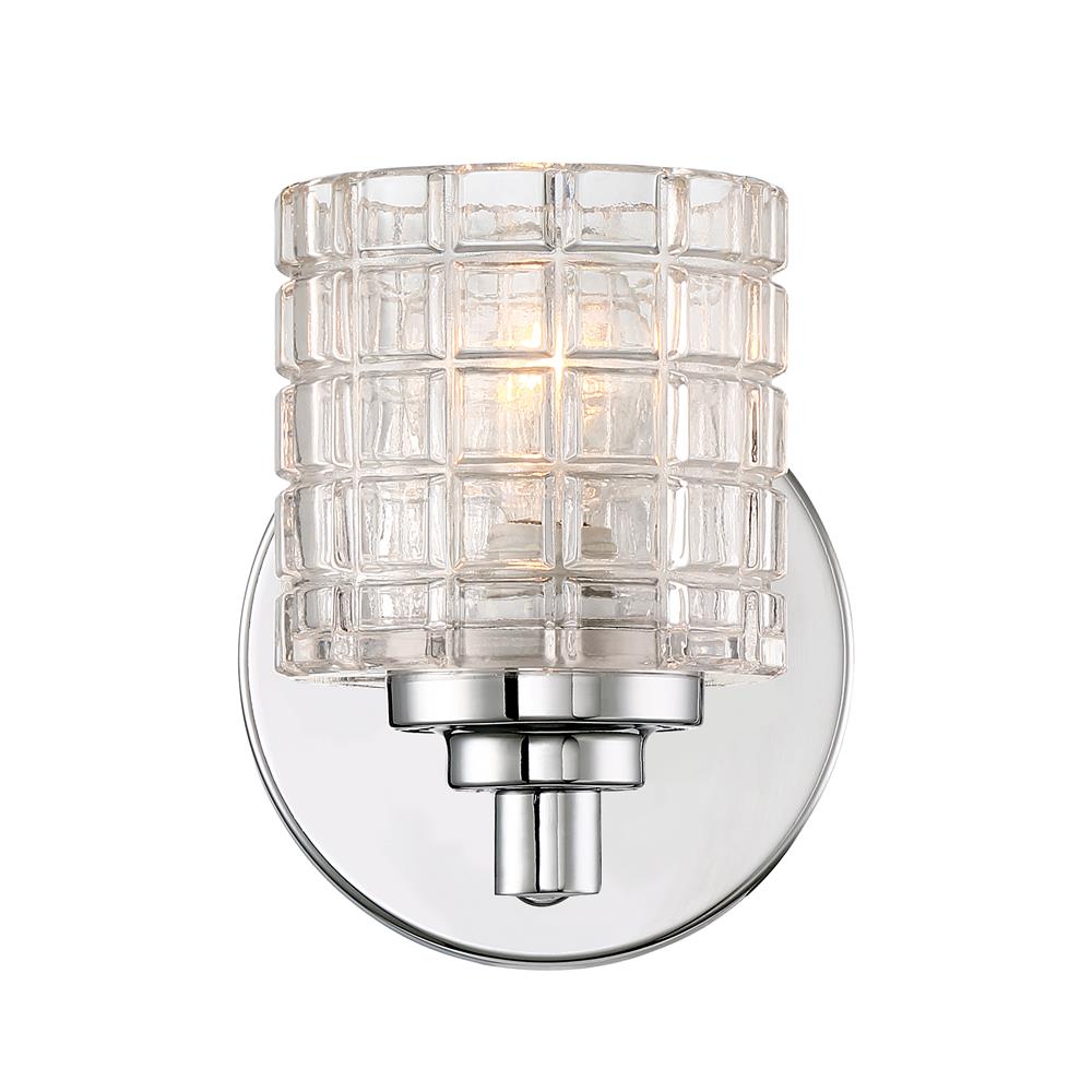 Nuvo Lighting 60/6441  Votive - 1 Light Vanity With Clear Glass in Polished Nickel Finish