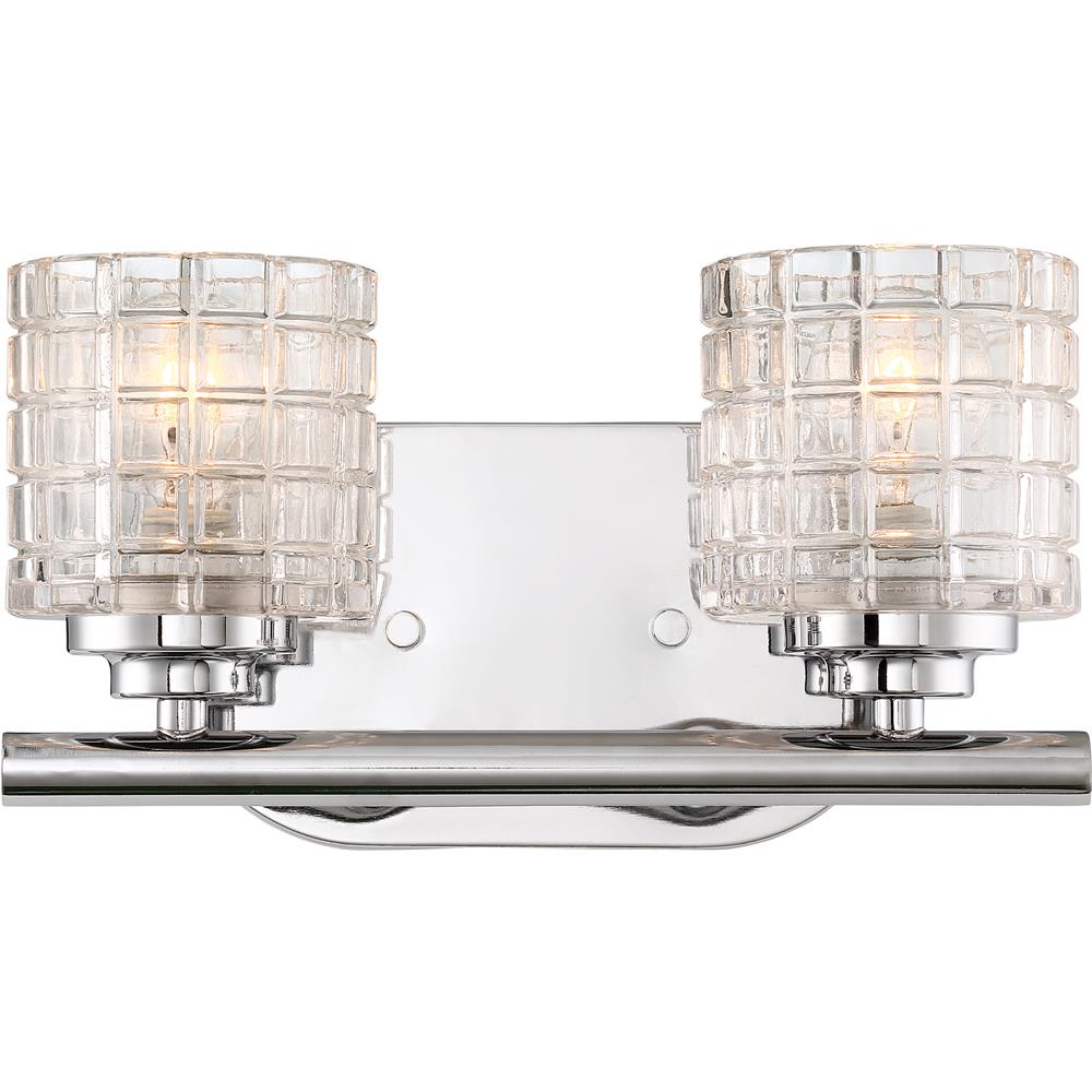 Nuvo Lighting 60/6442  Votive - 2 Light Vanity With Clear Glass in Polished Nickel Finish