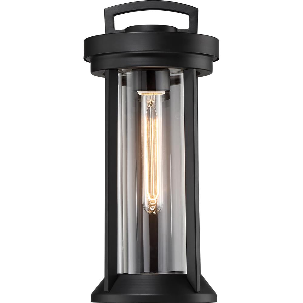 Nuvo Lighting 60/6502  Huron - 1 Light Small Lantern; Aged Bronze Finish with Clear Glass in Aged Bronze / Glass Finish