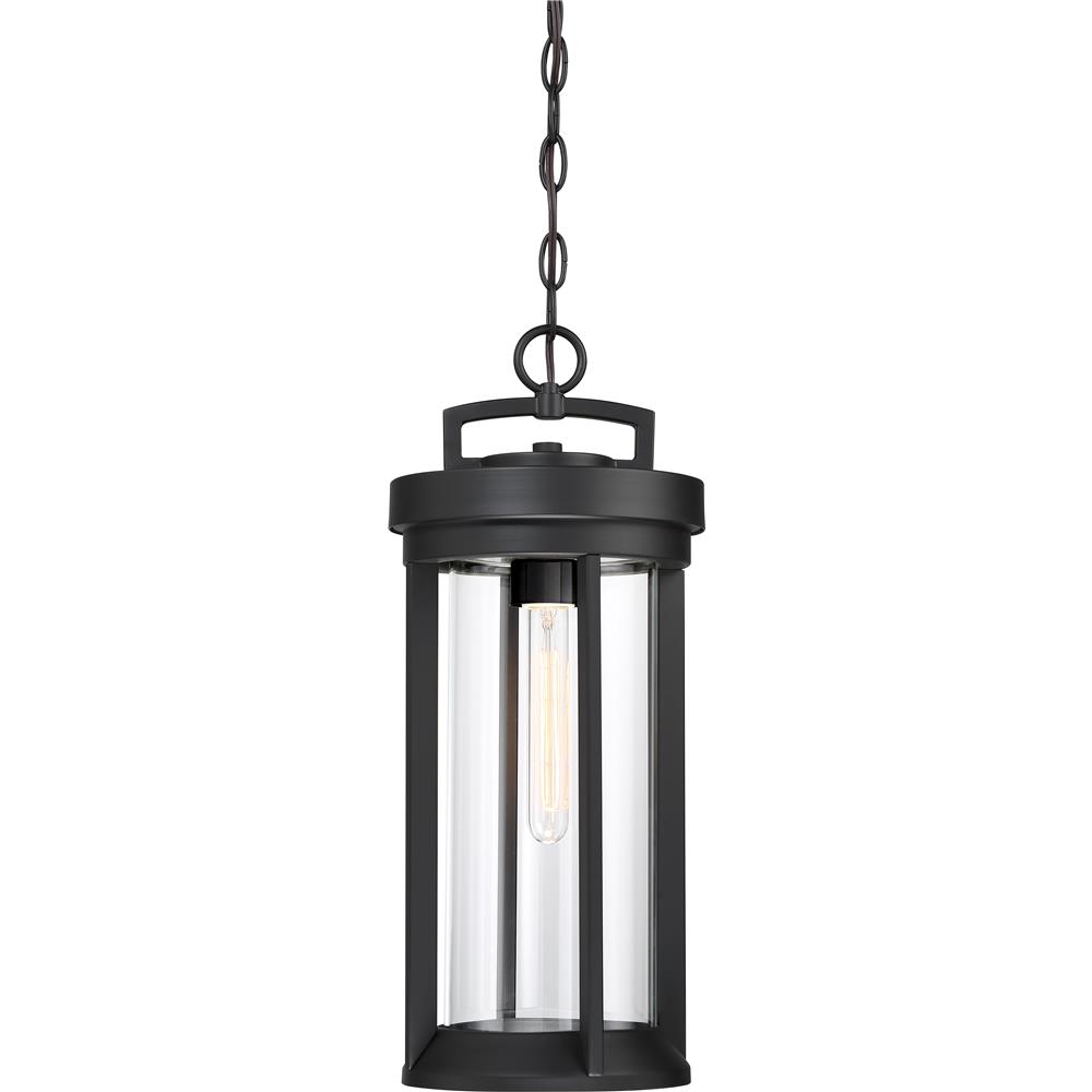 Nuvo Lighting 60/6504  Huron - 1 Light Hanging Lantern; Aged Bronze Finish with Clear Glass in Aged Bronze / Glass Finish