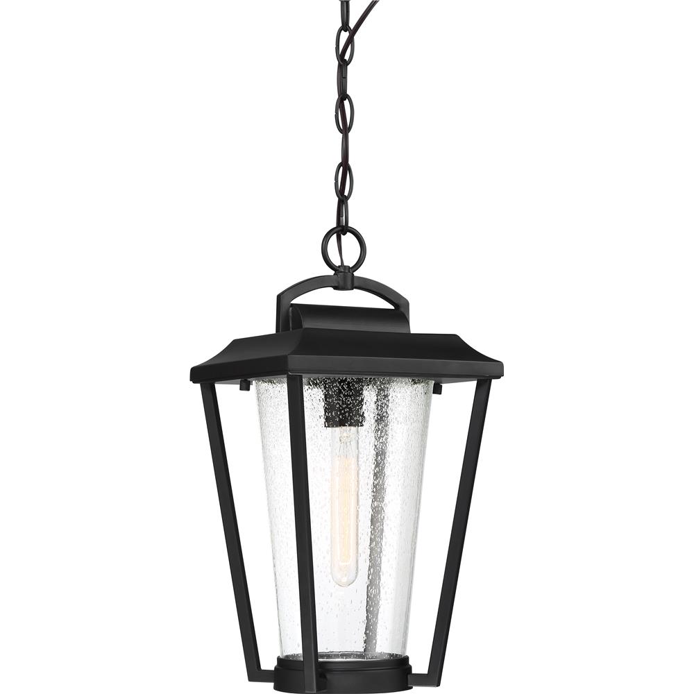 Nuvo Lighting 60/6514  Lakeview - 1 Light Hanging Lantern; Aged Bronze Finish with Clear Seed Glass in Aged Bronze / Glass Finish