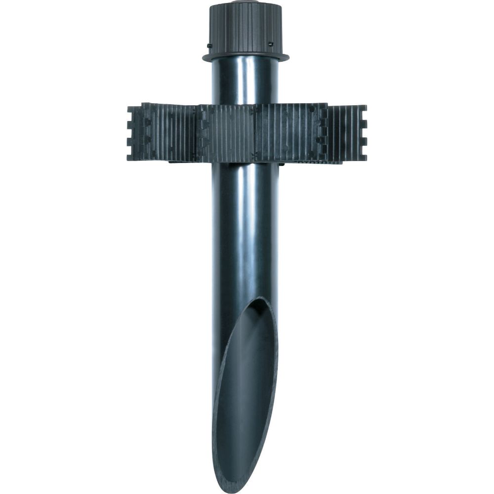 Nuvo 60-677 2 Inch Diameter Mounting Post; PVC; Dark Gray